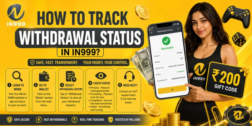 How to Track Withdrawal Status in In999